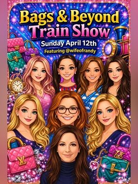 April 12th - Bags and Beyond Live Train Show